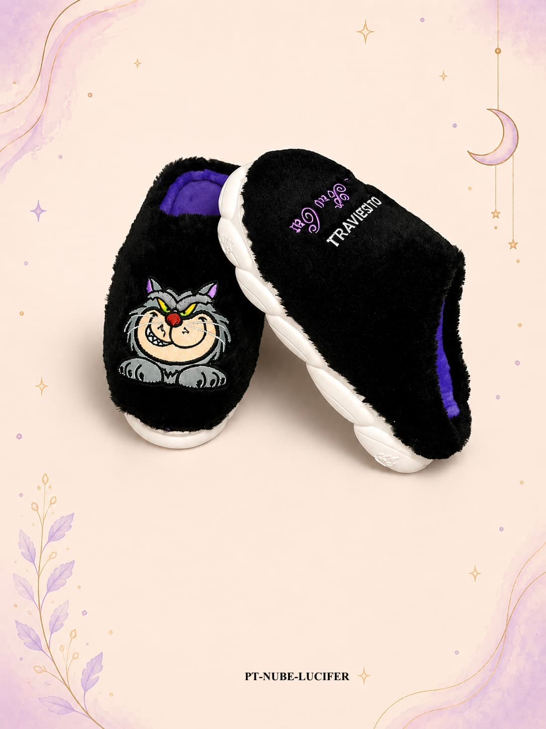 Pantufla Suela Nube Lucifer Negro