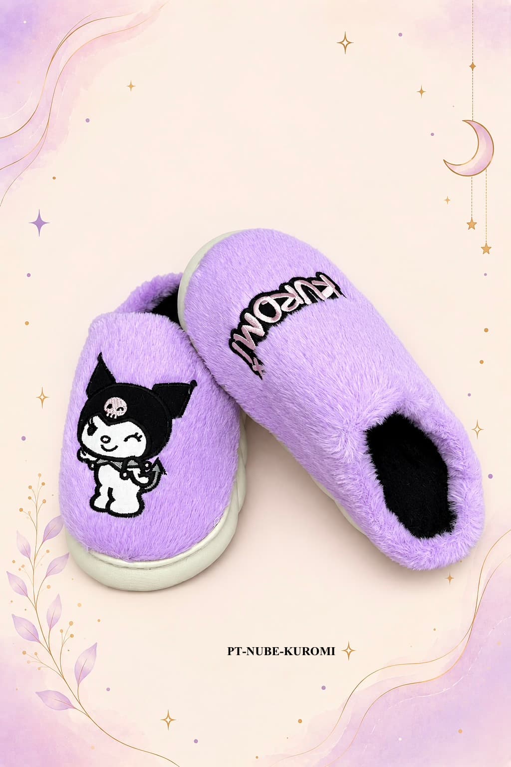 Pantufla Suela Nube Kuromi Lila