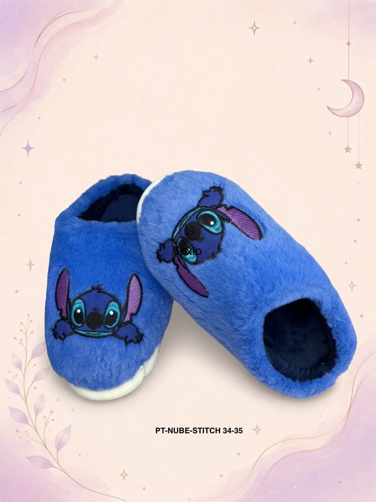Pantufla Suela Nube Stich Azul