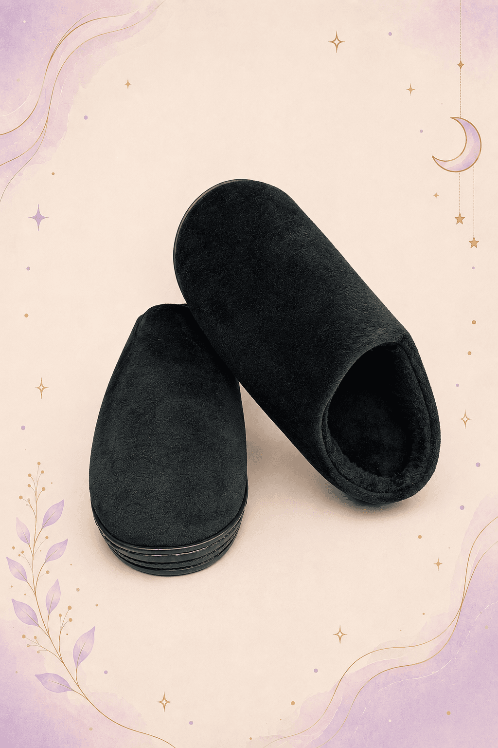 Pantufla Unicolor Negro
