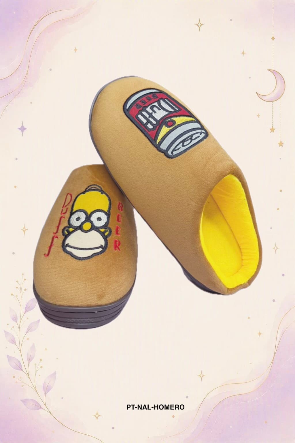 Pantufla suela de caucho Homero